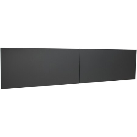 Lorell Fortress Modular Series Stack-On Hutch Door Kit, 72" Width, Charcoal LLR79174